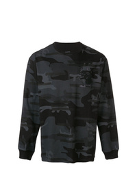 T-shirt à manche longue camouflage noir Maharishi