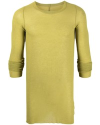 T-shirt à manche longue chartreuse Rick Owens
