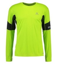 T-shirt à manche longue chartreuse Salomon