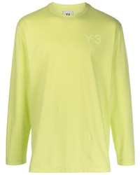 T-shirt à manche longue chartreuse Y-3