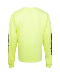 T-shirt à manche longue chartreuse Kanye West