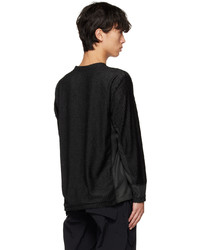 T-shirt à manche longue en tulle noir CMF Outdoor Garment