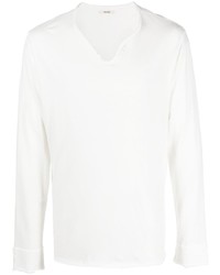T-shirt à manche longue et col boutonné blanc Zadig & Voltaire