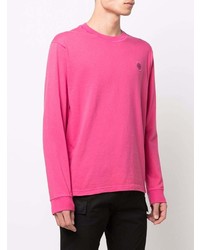 T-shirt à manche longue fuchsia Stone Island