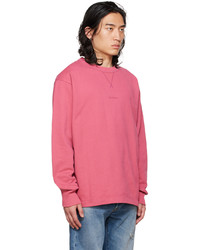 T-shirt à manche longue fuchsia Acne Studios