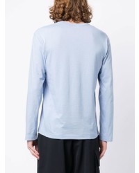 T-shirt à manche longue géométrique bleu clair Comme Des Garcons Homme Plus