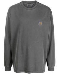 T-shirt à manche longue gris foncé Carhartt WIP