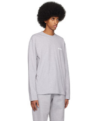 T-shirt à manche longue gris foncé Jacquemus