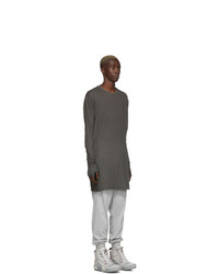 T-shirt à manche longue gris foncé Boris Bidjan Saberi