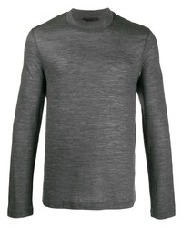 T-shirt à manche longue gris foncé Helmut Lang