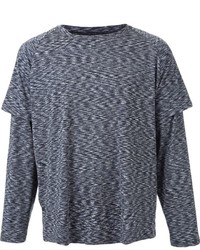 T-shirt à manche longue gris foncé Ovadia & Sons