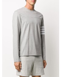 T-shirt à manche longue gris Thom Browne