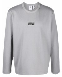 T-shirt à manche longue gris adidas