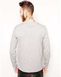 T-shirt à manche longue gris Asos