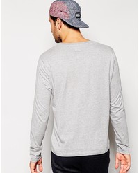 T-shirt à manche longue gris Asos