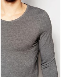 T-shirt à manche longue gris Asos