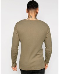 T-shirt à manche longue gris Asos