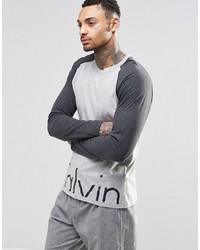 T-shirt à manche longue gris Calvin Klein