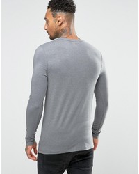 T-shirt à manche longue gris Asos