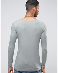 T-shirt à manche longue gris Asos