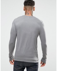 T-shirt à manche longue gris Asos