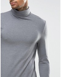 T-shirt à manche longue gris Asos