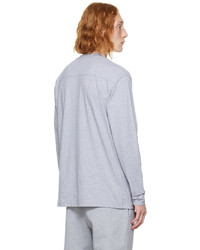 T-shirt à manche longue gris Jacquemus