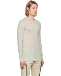 T-shirt à manche longue gris Rick Owens