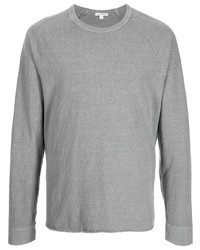 T-shirt à manche longue gris James Perse