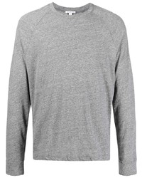 T-shirt à manche longue gris James Perse