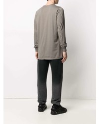 T-shirt à manche longue gris Rick Owens DRKSHDW