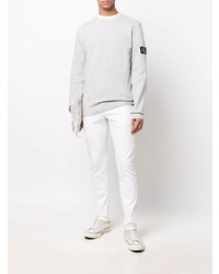 T-shirt à manche longue gris Calvin Klein Jeans