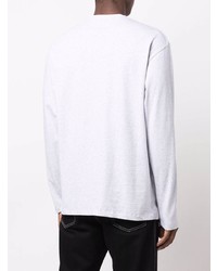 T-shirt à manche longue gris MSGM