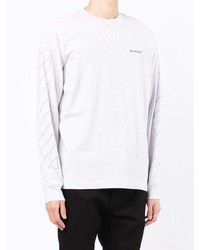 T-shirt à manche longue gris Off-White