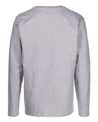 T-shirt à manche longue gris Moschino