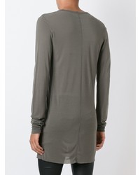 T-shirt à manche longue gris Rick Owens