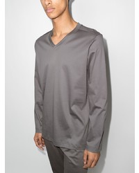 T-shirt à manche longue gris Zimmerli