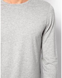 T-shirt à manche longue gris Asos