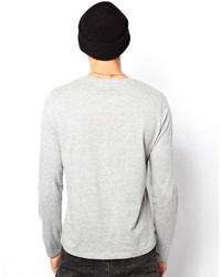 T-shirt à manche longue gris Asos