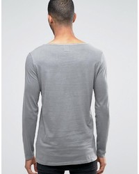 T-shirt à manche longue gris Asos