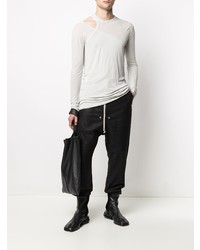 T-shirt à manche longue gris Rick Owens