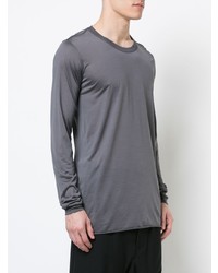 T-shirt à manche longue gris Rick Owens