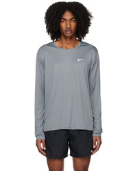 T-shirt à manche longue gris Nike