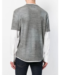 T-shirt à manche longue gris DSQUARED2
