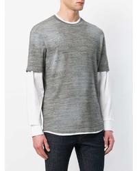 T-shirt à manche longue gris DSQUARED2