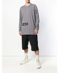 T-shirt à manche longue gris Rick Owens DRKSHDW