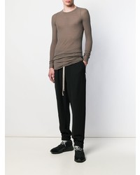 T-shirt à manche longue gris Rick Owens