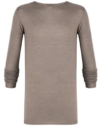 T-shirt à manche longue gris Rick Owens