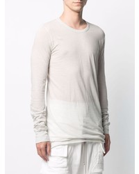 T-shirt à manche longue gris Rick Owens