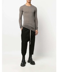 T-shirt à manche longue gris Rick Owens